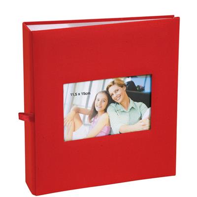 Album pochettes rouge pour 200 vues 10x15 11.5x15