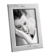 cadre photo en métal argenté brillant avec strass pour 1 photo 10x15