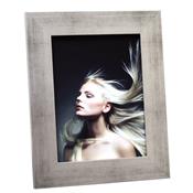 cadre photo en bois argenté