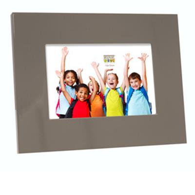 cadre photo en bois laqué taupe