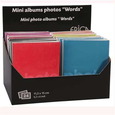 mini album à pochettes pour 24 photos 11.5x15 couleur alèatoire