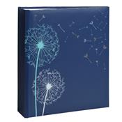 album à pochettes nature bleu pour 200 photos 10x15 ou 11.5x15