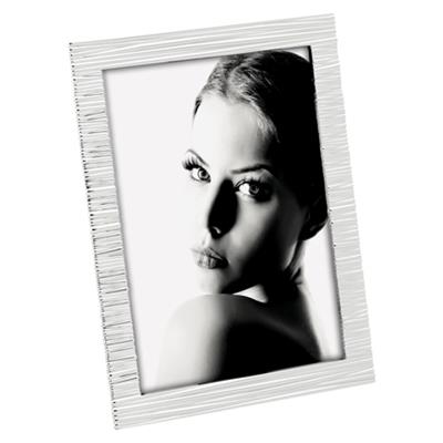 cadre photo en métal argenté brillant pour 1 photo 10x15